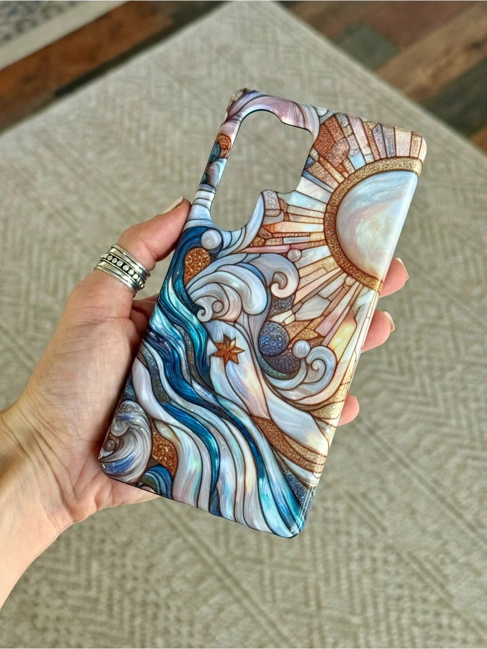Sun Rays & Waves Tough Phone Case for Samsung Galaxy S25 Ultra